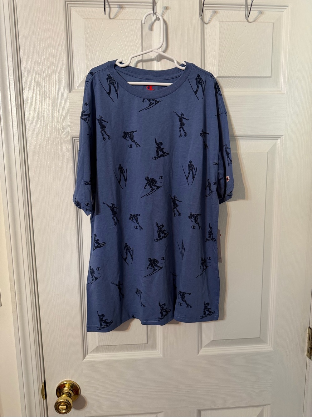 Champion Boys Navy Graphic Tee - Ski Print